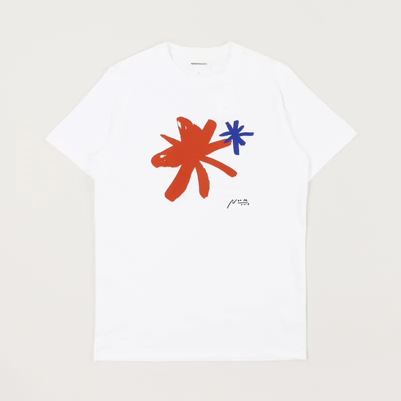 Norse Projects Niels Painted Shapes T Shirt White