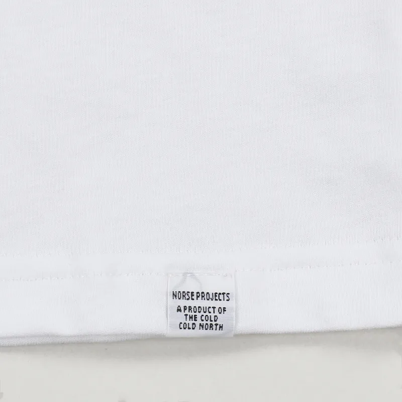 Norse Projects Niels Spinnaker Logo T Shirt White-2