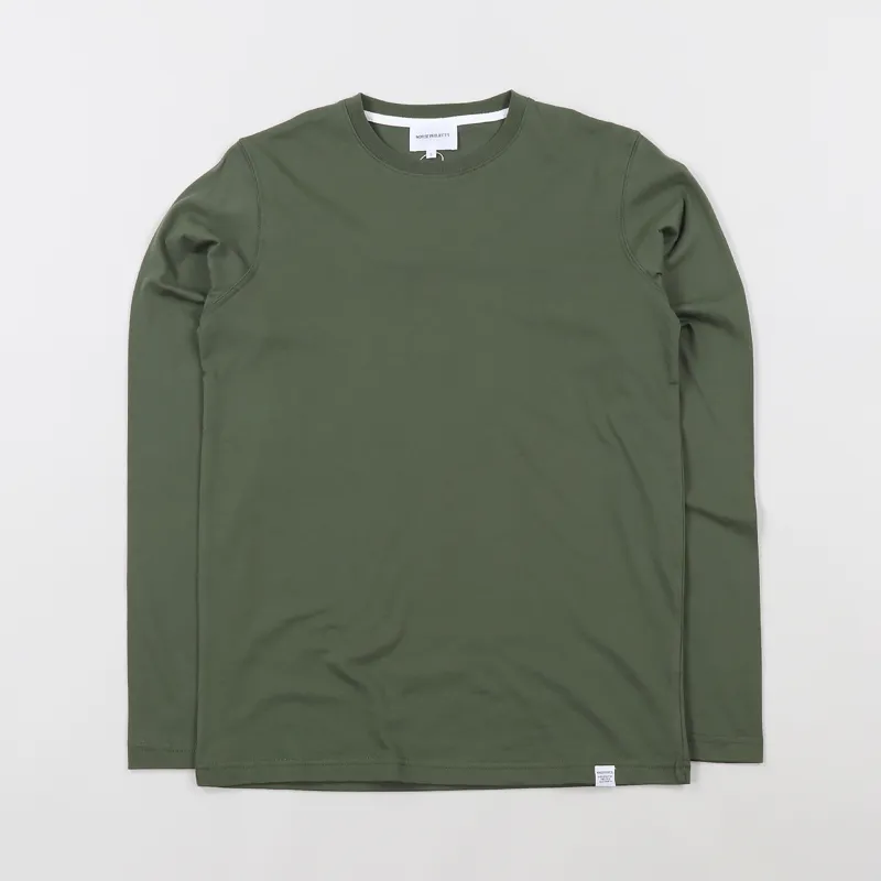 Norse Projects Niels Standard Long Sleeve T Shirt Dried Olive