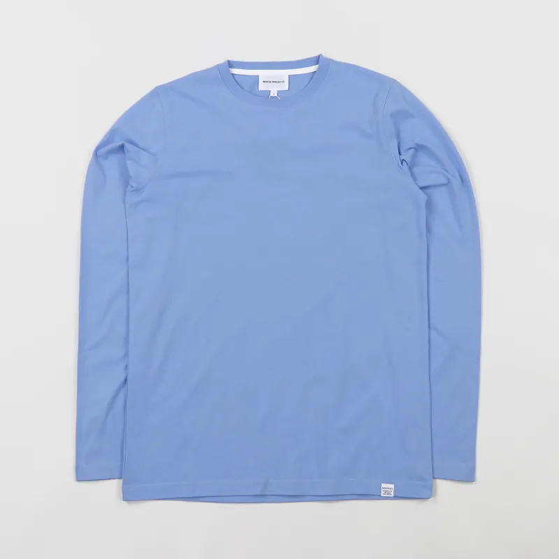 Norse Projects Niels Standard Long Sleeve T Shirt Luminous Blue