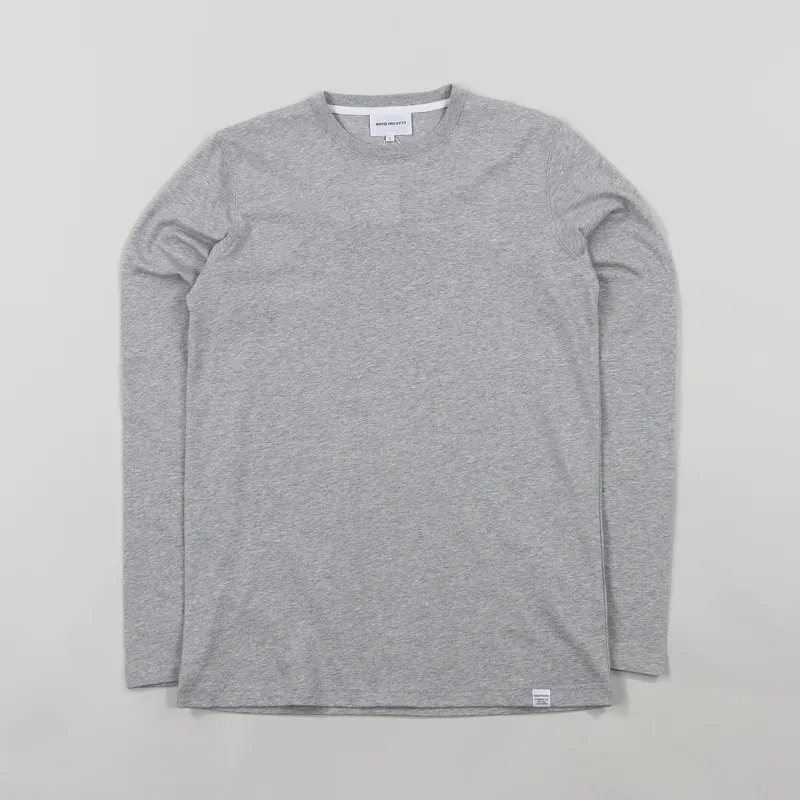 【関税込み】NORSE PROJECTS グレー Niels Tシャツ Norse Projects Mens Long Sleeve Niels Standard T Shirt Light