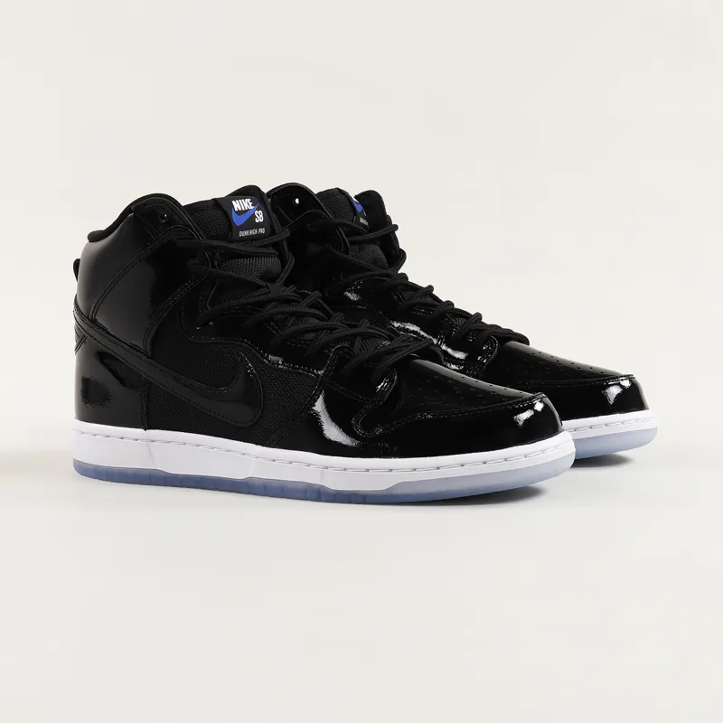 Nike SB Dunk High Pro Shoes Black White-3