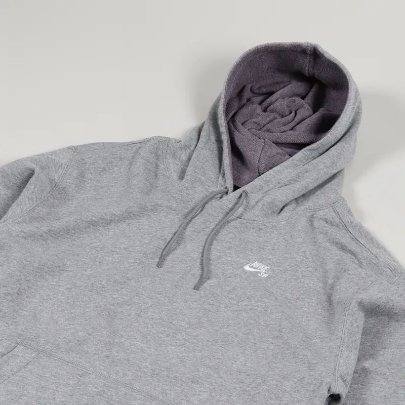 Nike SB Skate Pullover Hoodie Dark Grey White-1