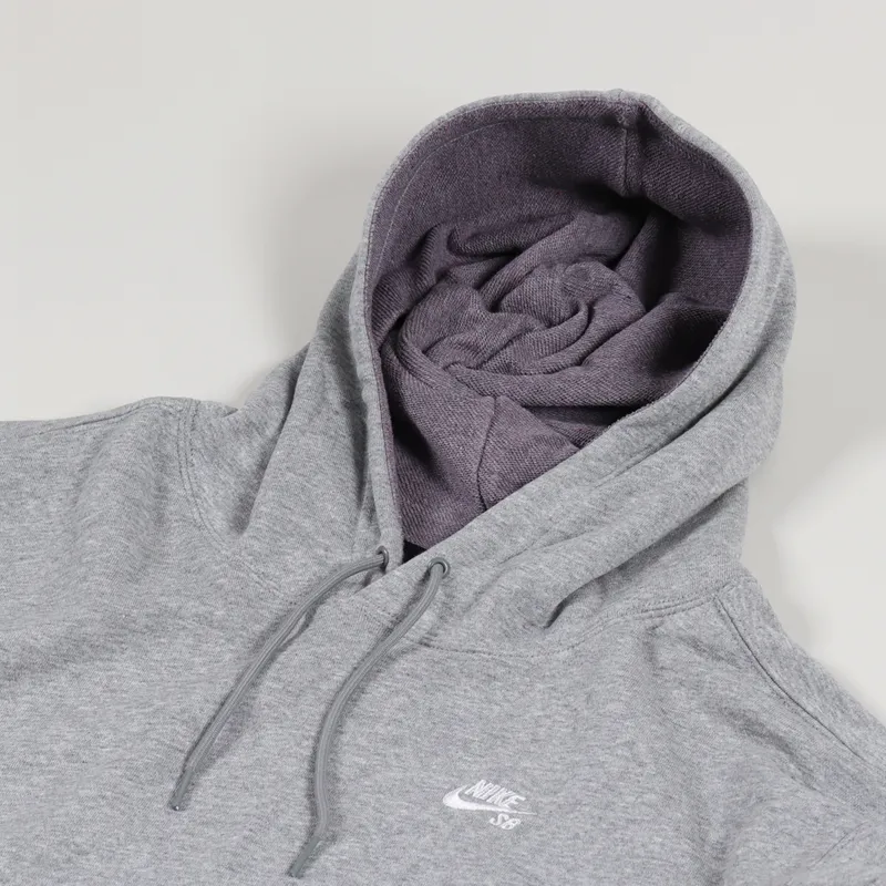 Nike SB Skate Pullover Hoodie Dark Grey White-4