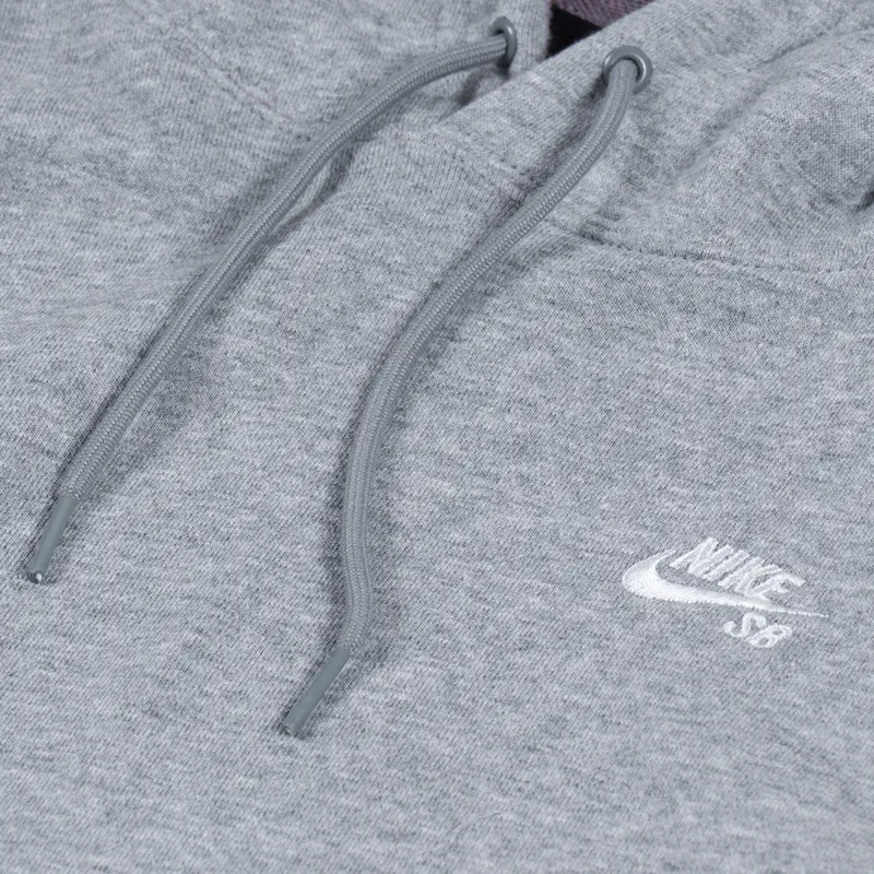Nike SB Skate Pullover Hoodie Dark Grey White-3