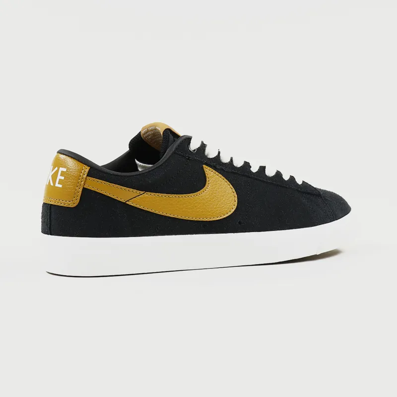 Nike SB Blazer Low GT Shoes Black Wheat Summit White-5