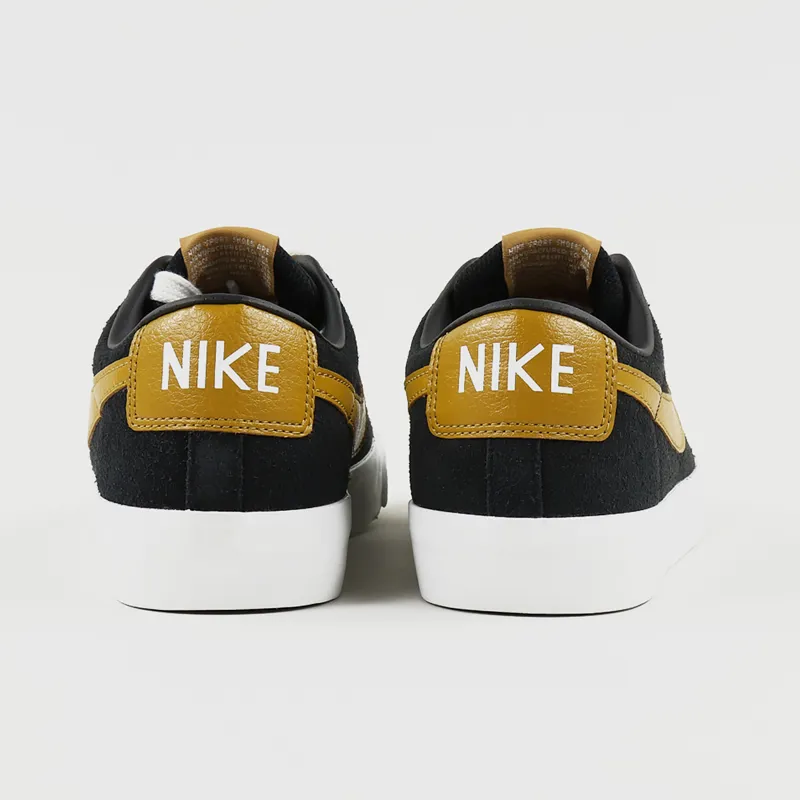 Nike SB Blazer Low GT Shoes Black Wheat Summit White-7