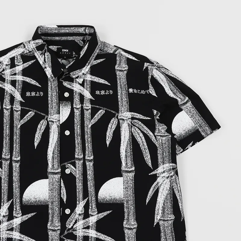Edwin Nimes Shirt Black Bamboo-2