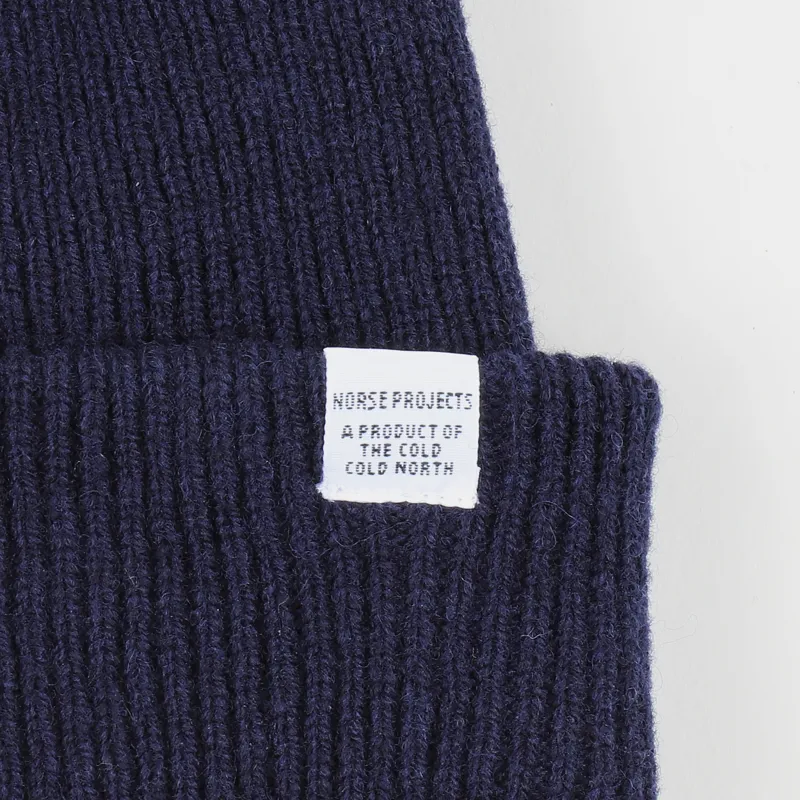 Norse Projects Beanie Navy-1