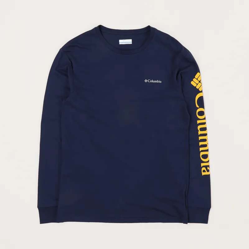 Columbia North Cascades Long Sleeve T Shirt Collegiate Navy