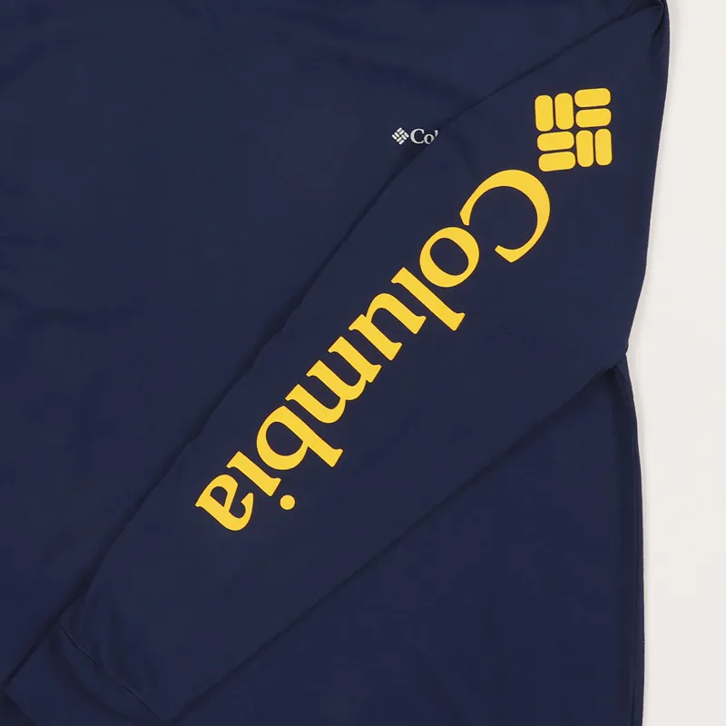 Columbia North Cascades Long Sleeve T Shirt Collegiate Navy-2