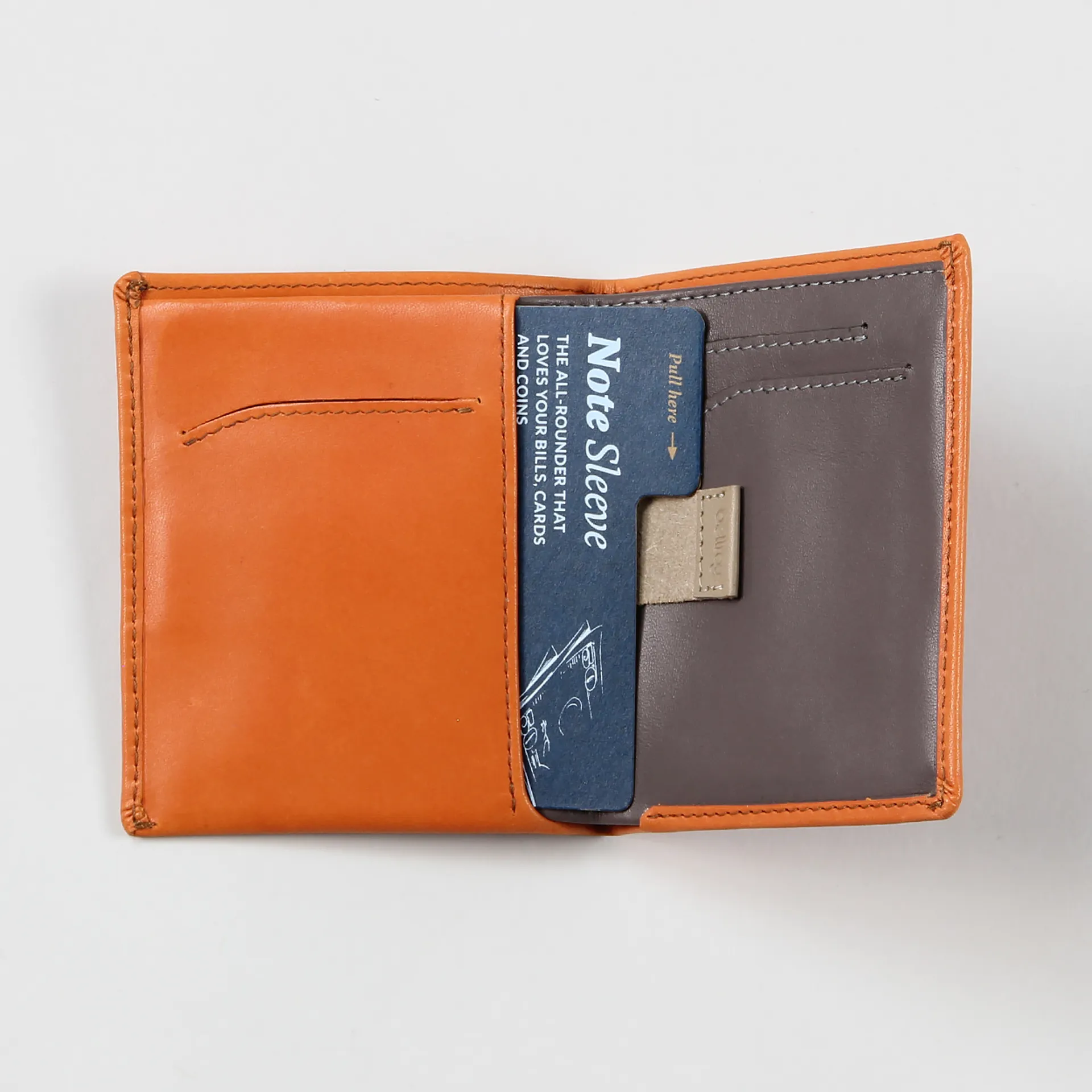 Bellroy Note Sleeve Slim Wallet Tan Brown Vegetable Leather