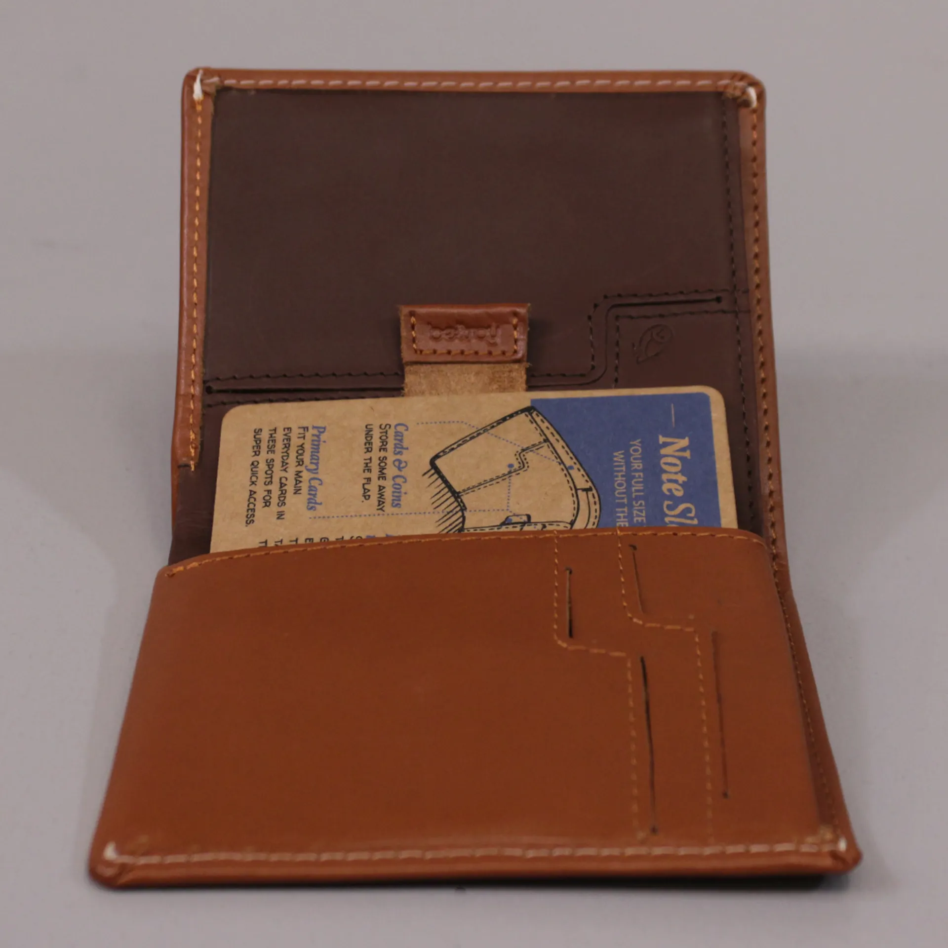 Bellroy Note Sleeve Slim Wallet Tan Brown Vegetable Leather
