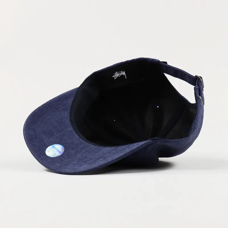 Stussy No Wale Cord Low Pro Cap Navy-2