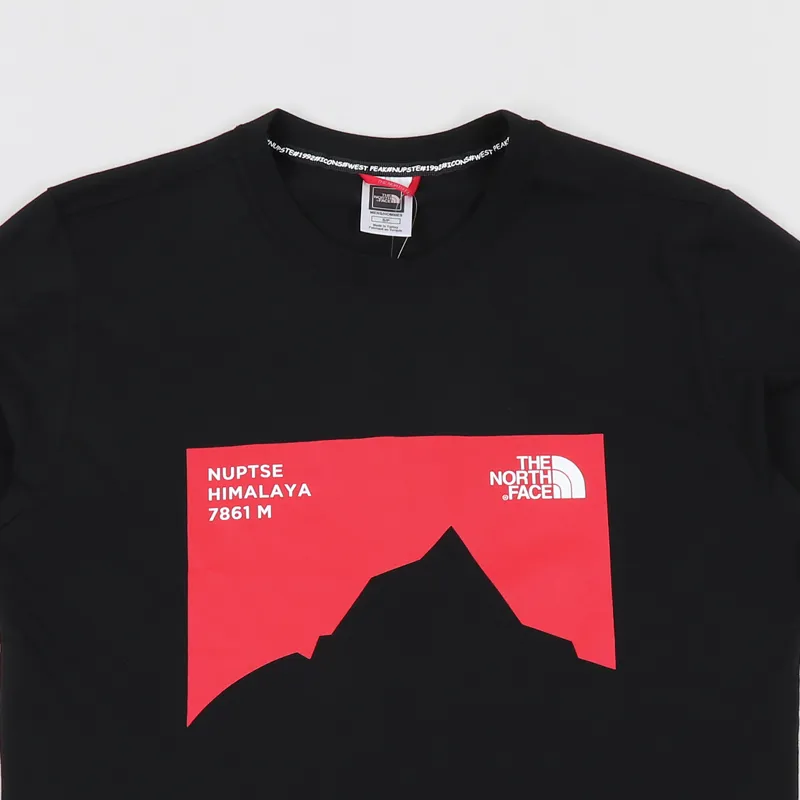 The North Face Cotton Nuptse Celebration T Shirt Black
