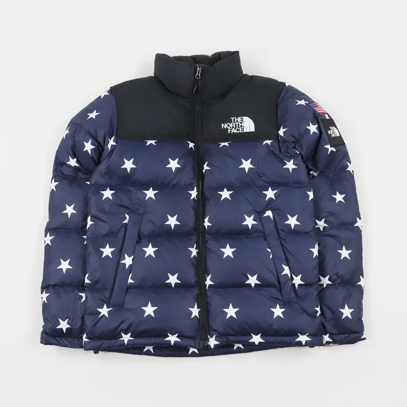 Afkorten Verwant aantal The North Face IC International Nuptse Jacket Blue Star Print