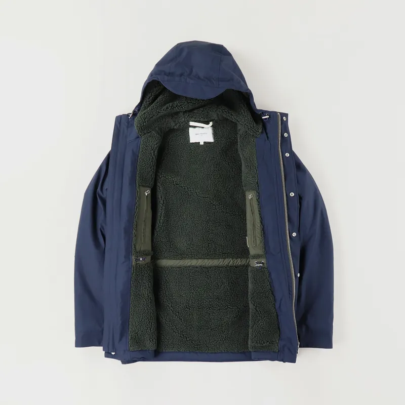 Norse Projects Nunk Cambric Cotton Jacket Dark Navy-1