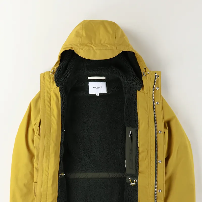 Norse Projects Nunk Cambric Cotton Jacket Montpellier Yellow-5