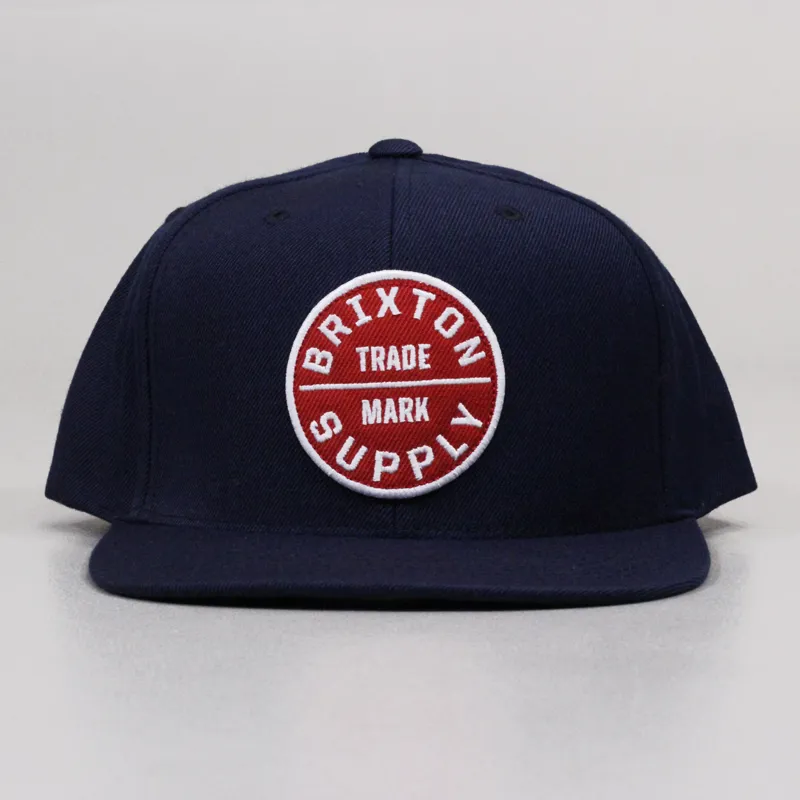Brixton Oath III Snapback Cap Navy-1