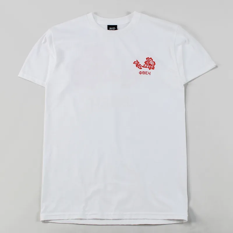 Obey Flower T Shirt White-1