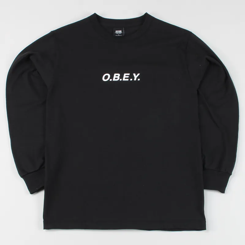 Obey O.B.E.Y. Long Sleeve T-Shirt Black