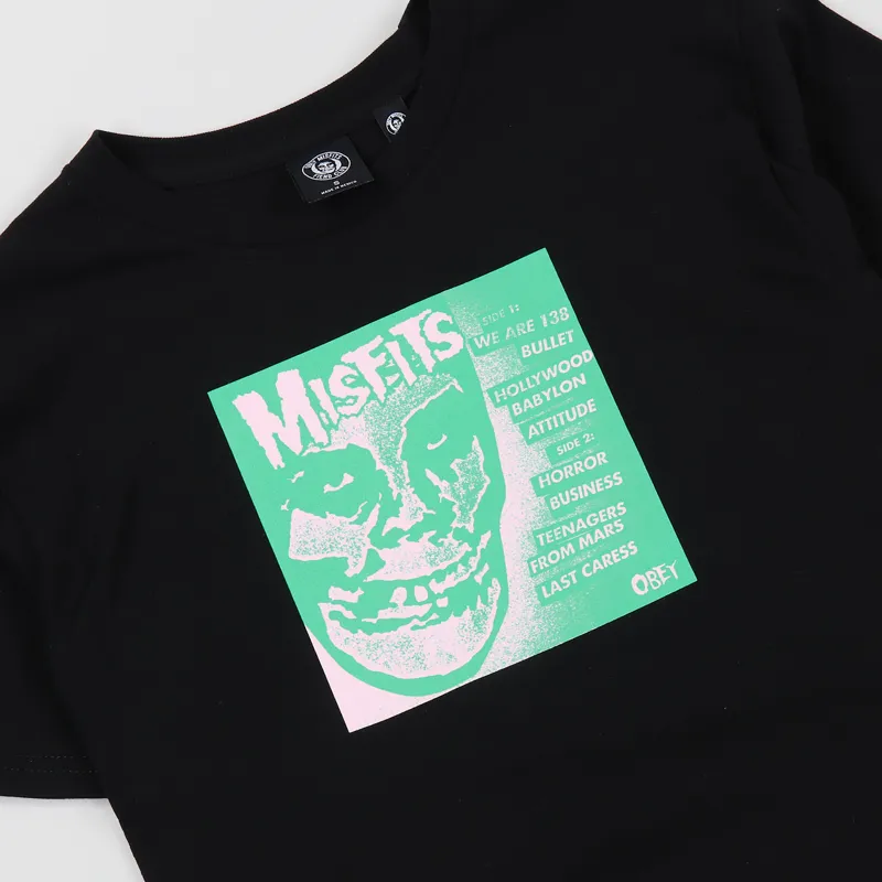 Obey x Misfits 7 inch Cover T Shirt Black-2
