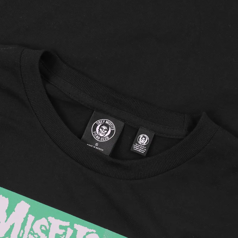 Obey x Misfits 7 inch Cover T Shirt Black-3