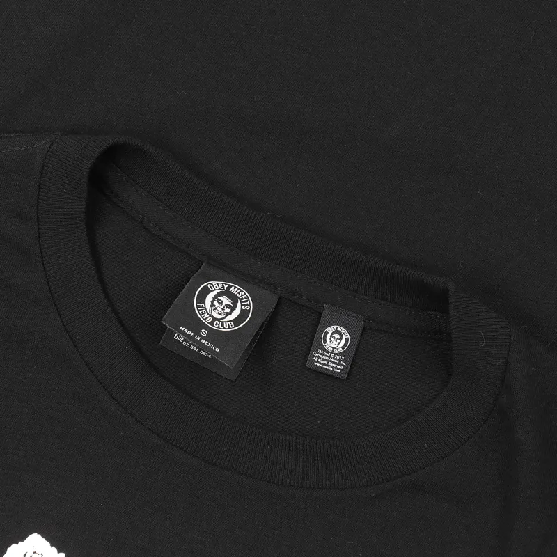 Obey x Misfits Decades T Shirt Black-3