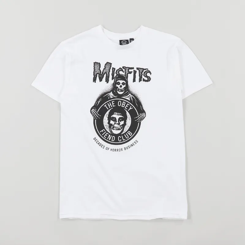 Obey x Misfits Decades T Shirt White