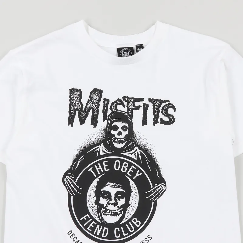 Obey x Misfits Decades T Shirt White-1