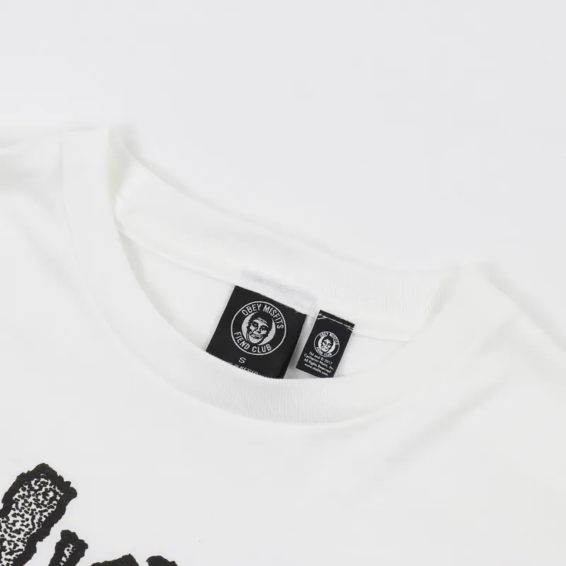 Obey x Misfits Decades T Shirt White-3