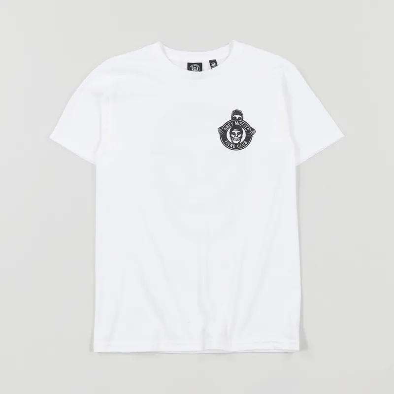 Obey x Misfits Fiend Club T Shirt White-1