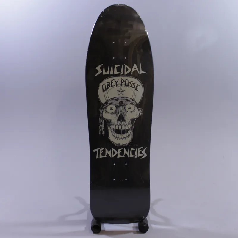 Obey Suicidal Tendencies Flip Cap Skull Deck Black Punk Hardcore