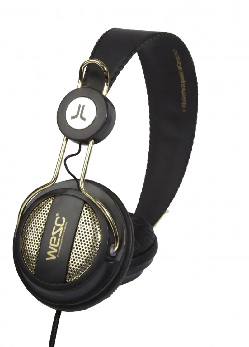 WeSC Oboe Golden Headphones - Black