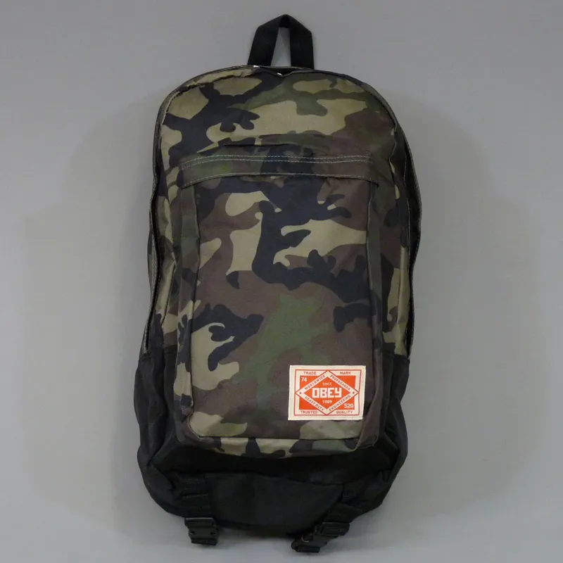 Obey Commuter Pack Bag - Camo and Black
