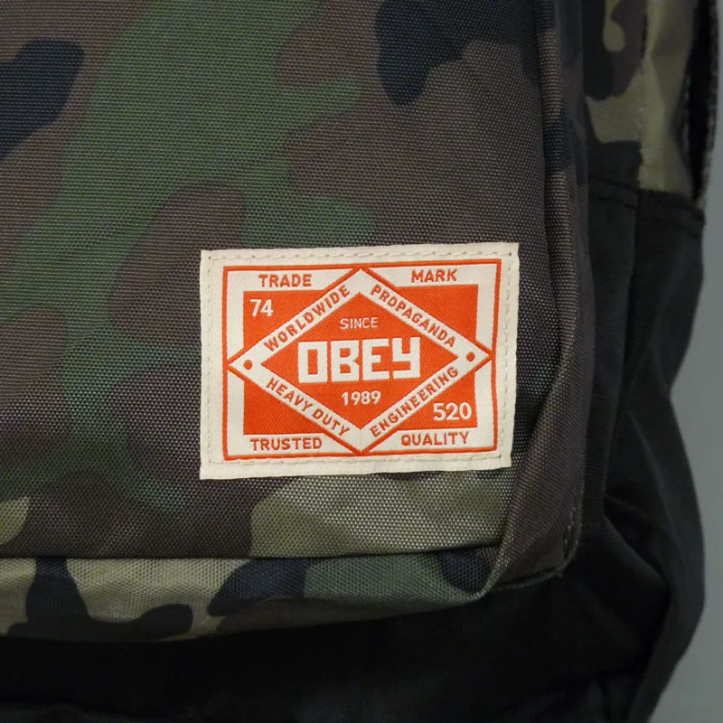 Obey Commuter Pack Bag - Camo and Black-1