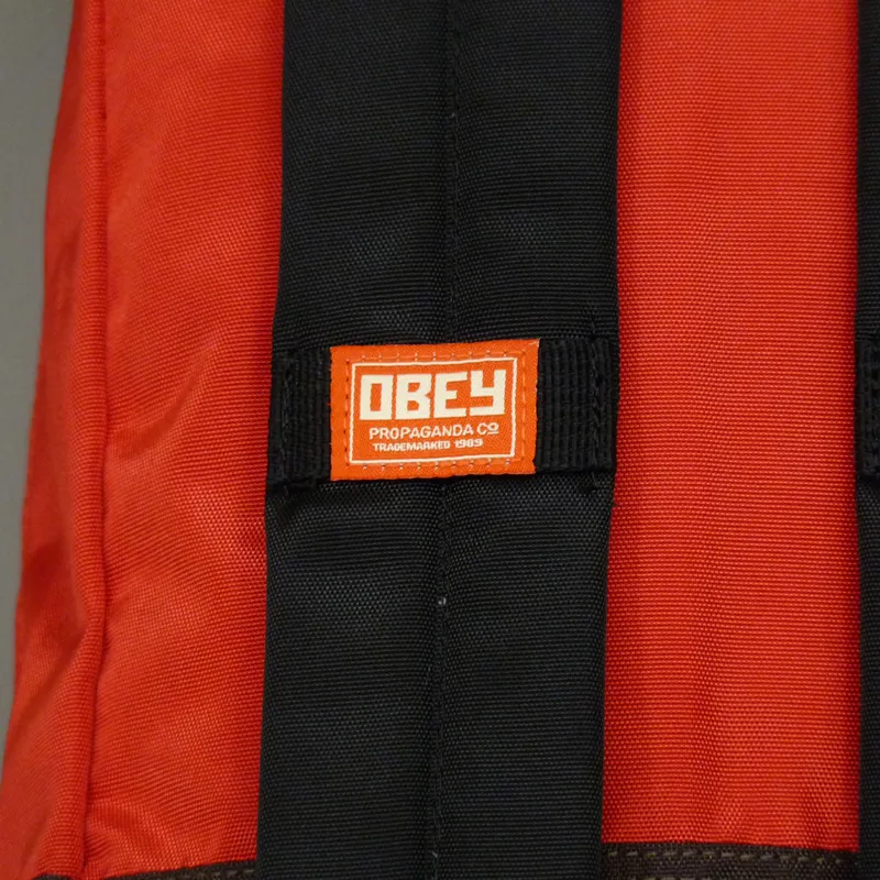Obey Commuter Pack Bag - Red and Brown-3