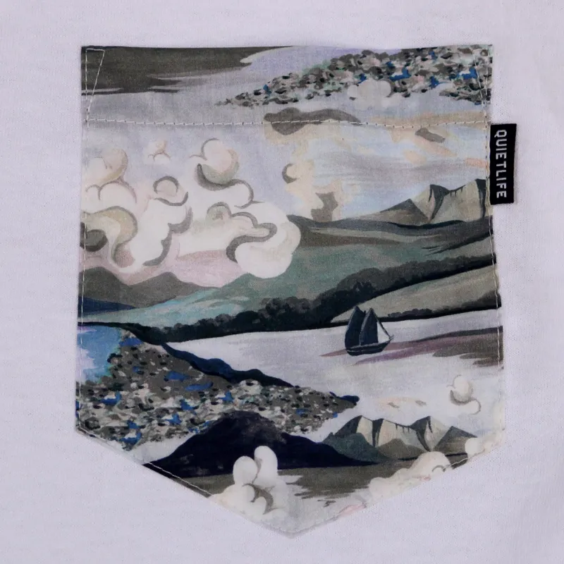 The Quiet Life Ocean Pocket T Shirt White-1