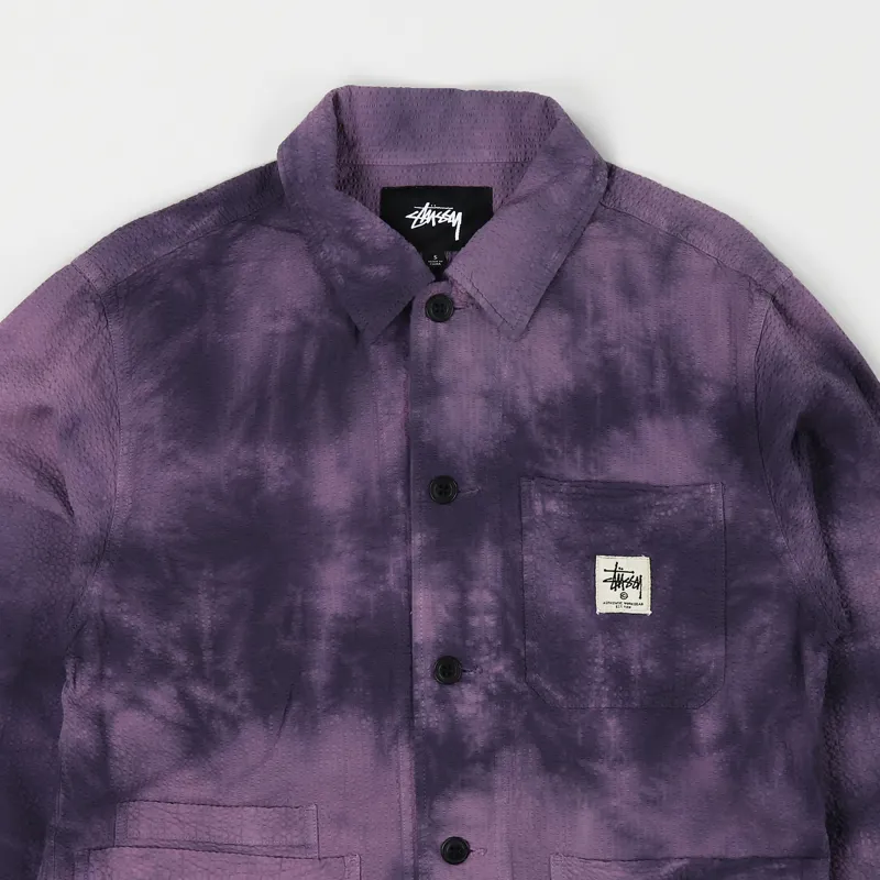 【Stussy】 washed chore jacket Spotted Bleach Chore Jacket – Premier