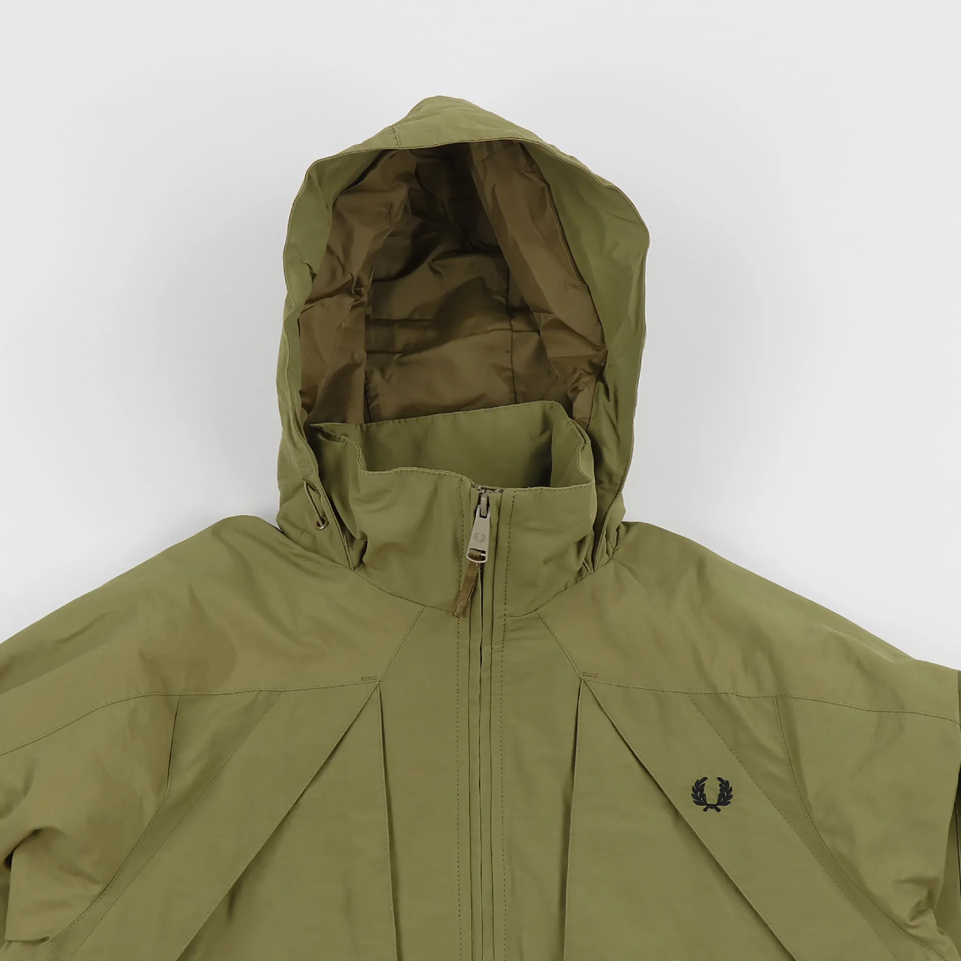 Fred Perry Mens Offshore Casual Lined Jacket Coyote Brown Khaki