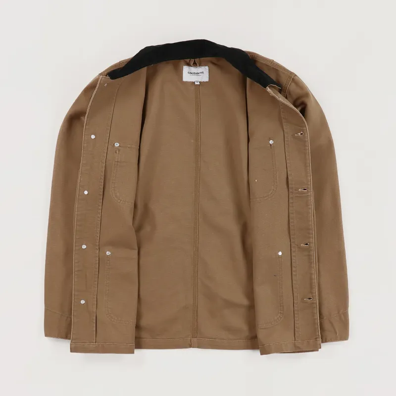 Carhartt WIP OG Chore Coat Hamilton Brown Black-3