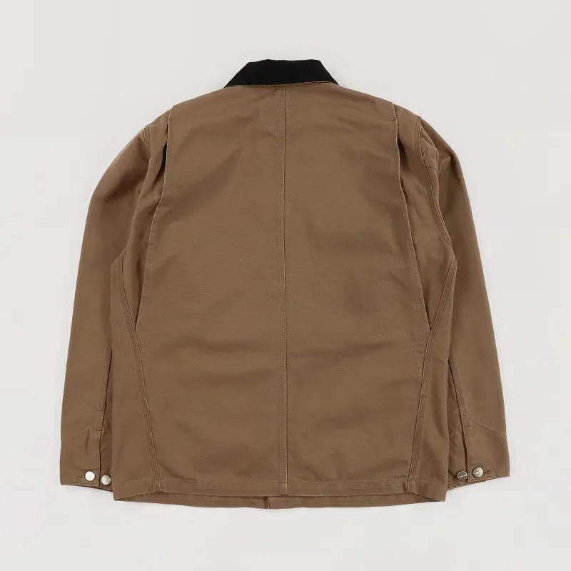 Carhartt WIP OG Chore Coat Hamilton Brown Black-4
