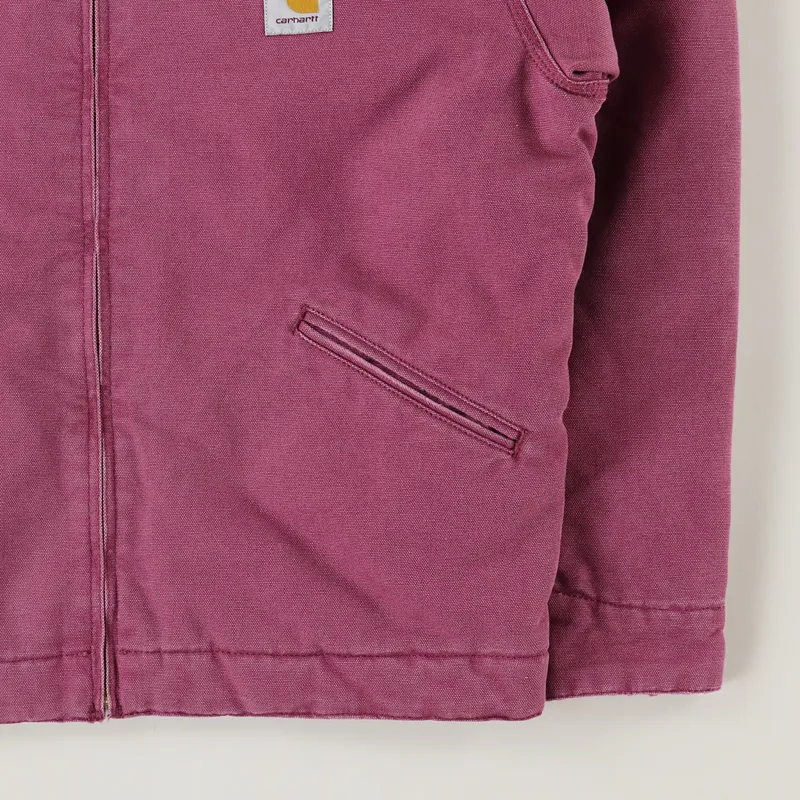 Carhartt WIP OG Detroit Jacket Dusty Fuchsia Black-3