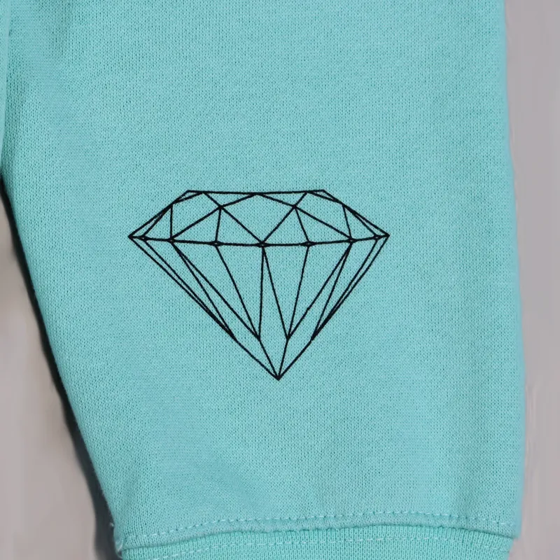 Diamond Supply Co. Old Script Hoodie Diamond Blue-3
