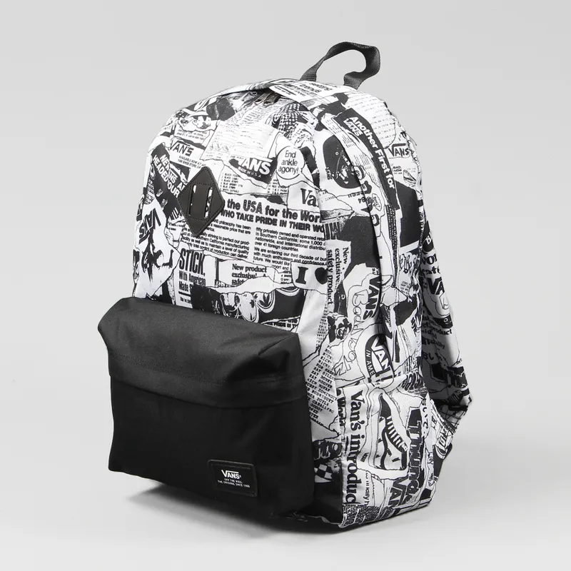 Kostbar Tilgivende Koncentration Vans Skateboarding Mens Old Skool 2 Backpack Newspaper Rucksacl