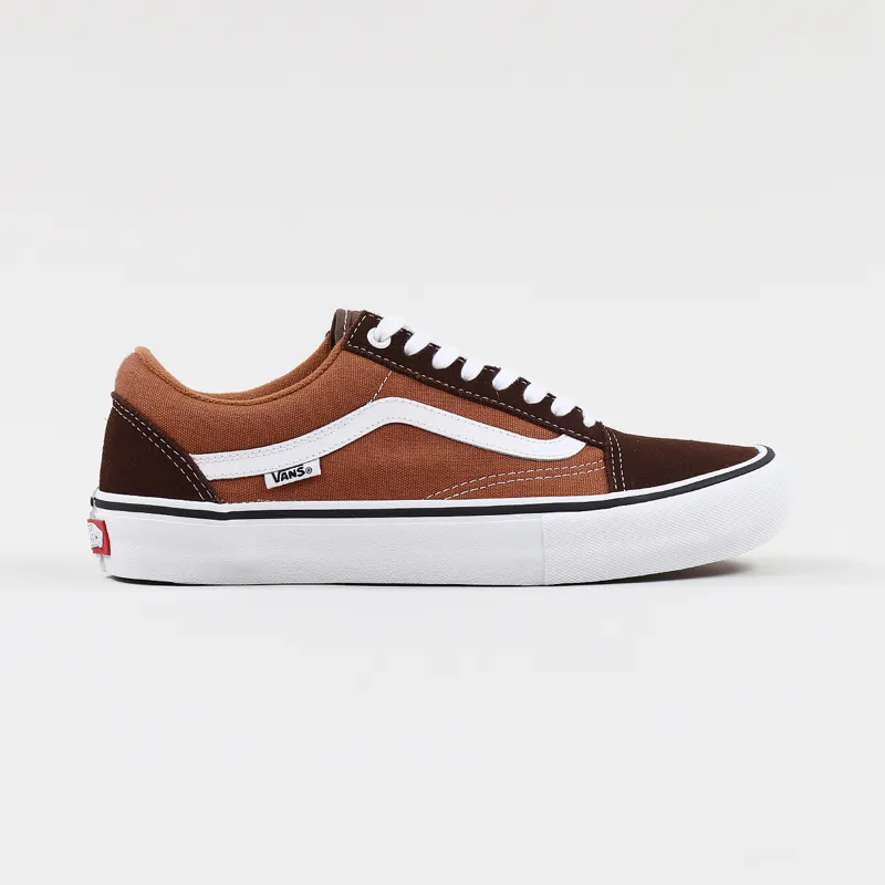 Kristus Produktiv vanter Vans Skateboarding Old Skool Pro Shoes Potting Soil Leather Brown