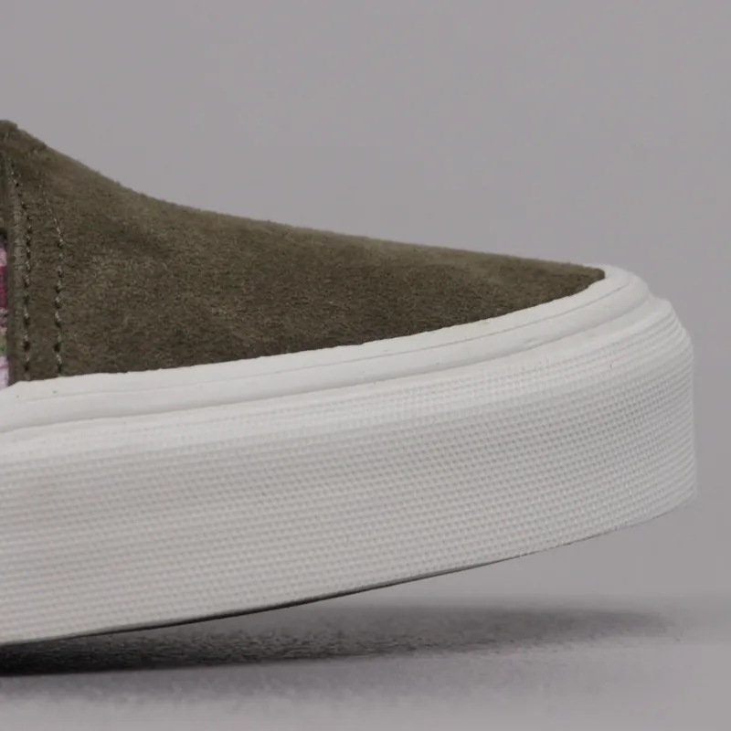 Vans Old Skool Reissue CA Shoes Camo Floral Dark Olive-3