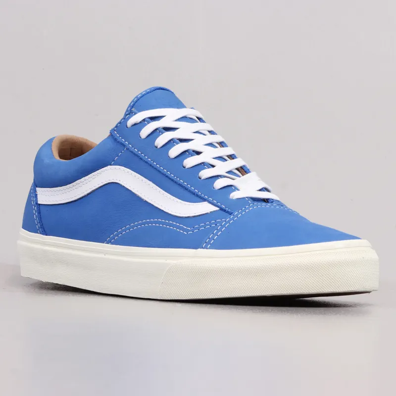Vans Old Skool Reissue Shoes Classic Leather Daphne Blue-4