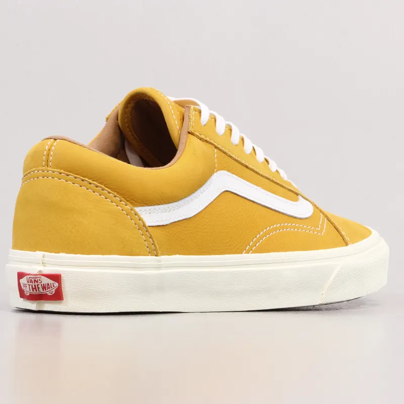 Vans Old Skool Reissue Shoes Classic Leather Mineral Yellow-5