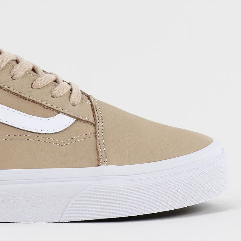 Vans Old Skool Premium Leather Shoes Toasted Almond-2
